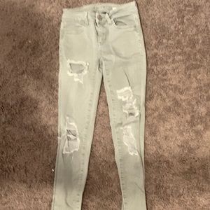 Light green american eagle jeans